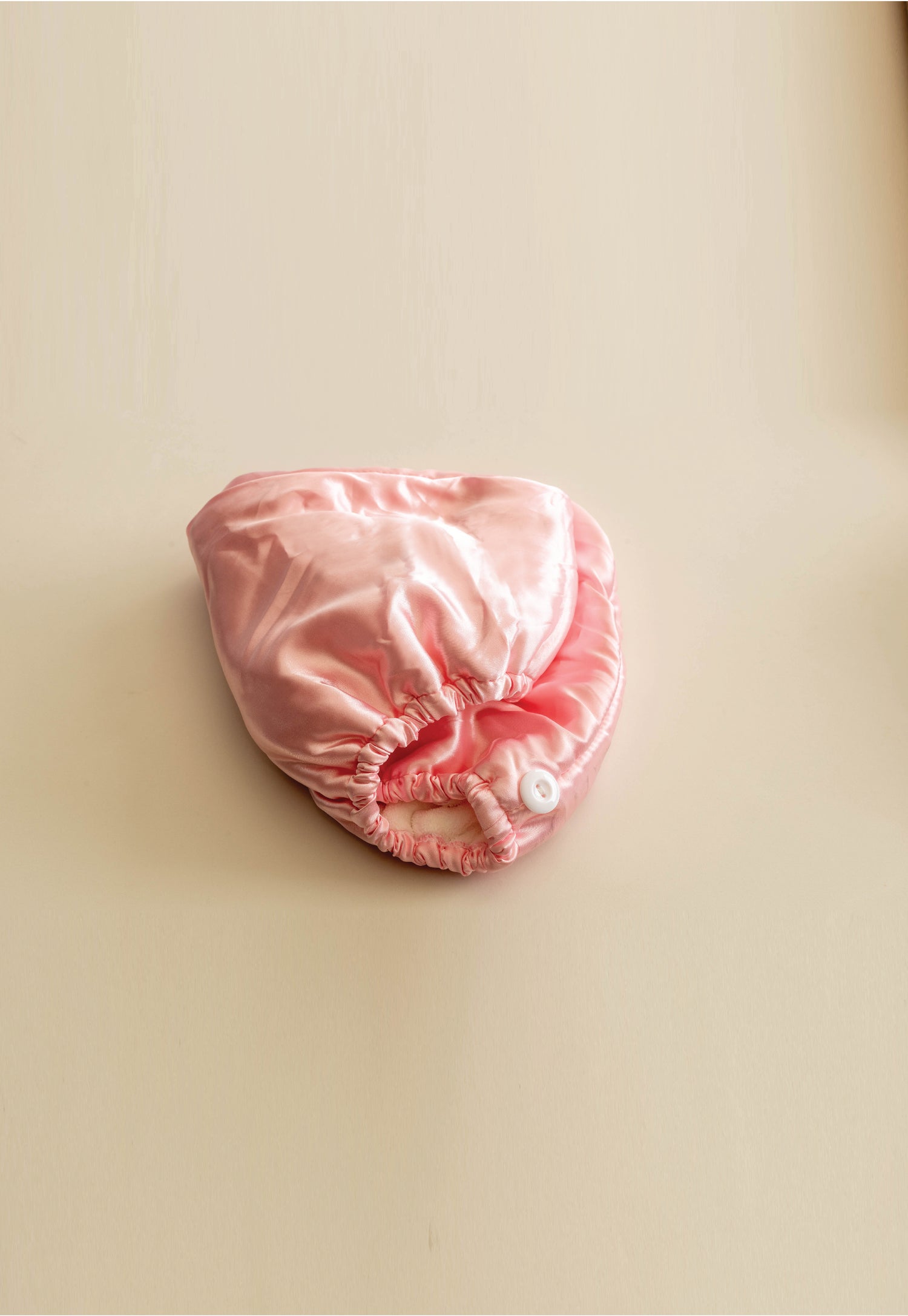 Chrome Rose // Pink Satin Hands-Free Microfiber Hair Towel